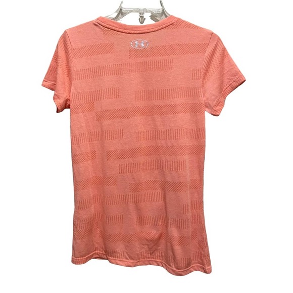 Under Armour HeatGear Velocity Crew Neck Short Sleeve Tee Shirt Orange Size XS - Picture 3 of 8